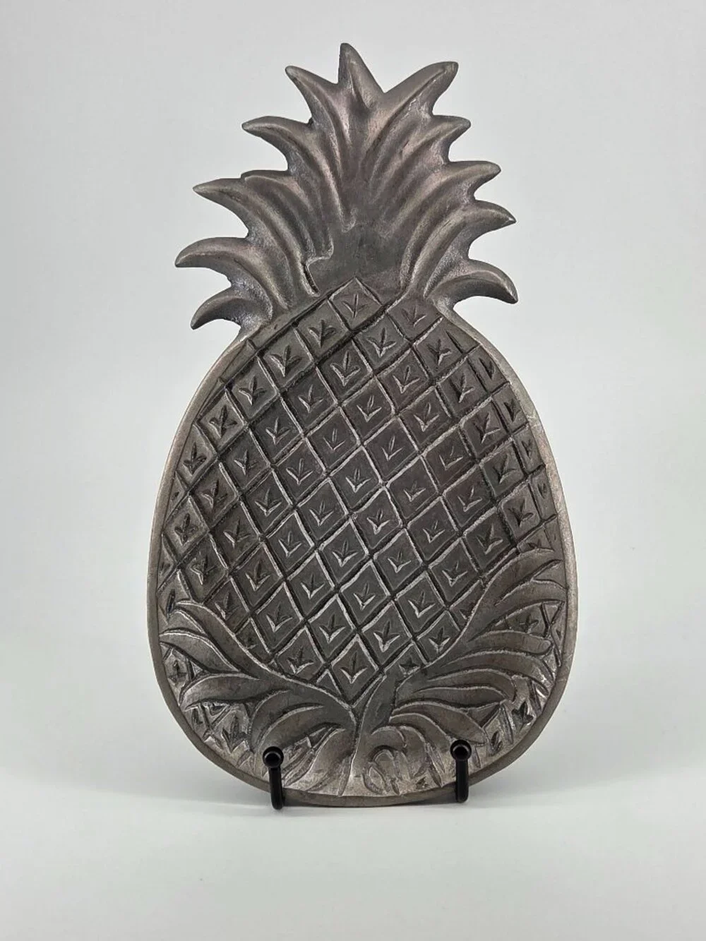 VTG Heavy Cast Metal Pineapple Dish 11